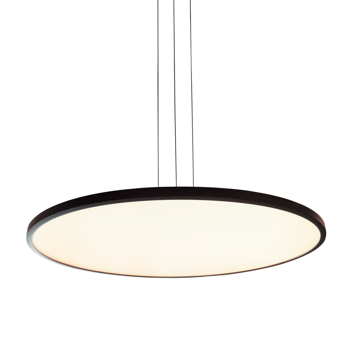VONN Salm VMC31840BL 24" Integrated LED ETL Certified Pendant Light Height Adjustable Disc Chandelier, Black