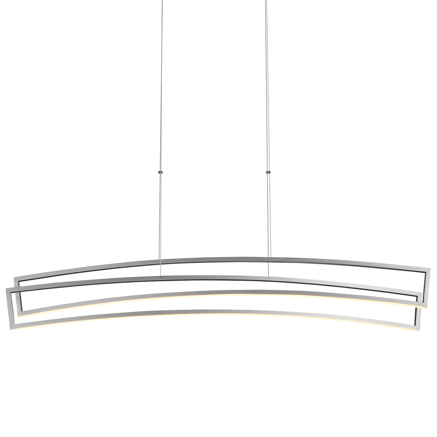 VONN Sirius VMC33440AL 46" ETL Certified Integrated LED Pendant, Height Adjustable Chandelier in Silver