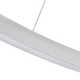 VONN Tania VMC34911AL 39" ETL Certified Integrated LED Chandelier Height Adjustable Pendant in Silver