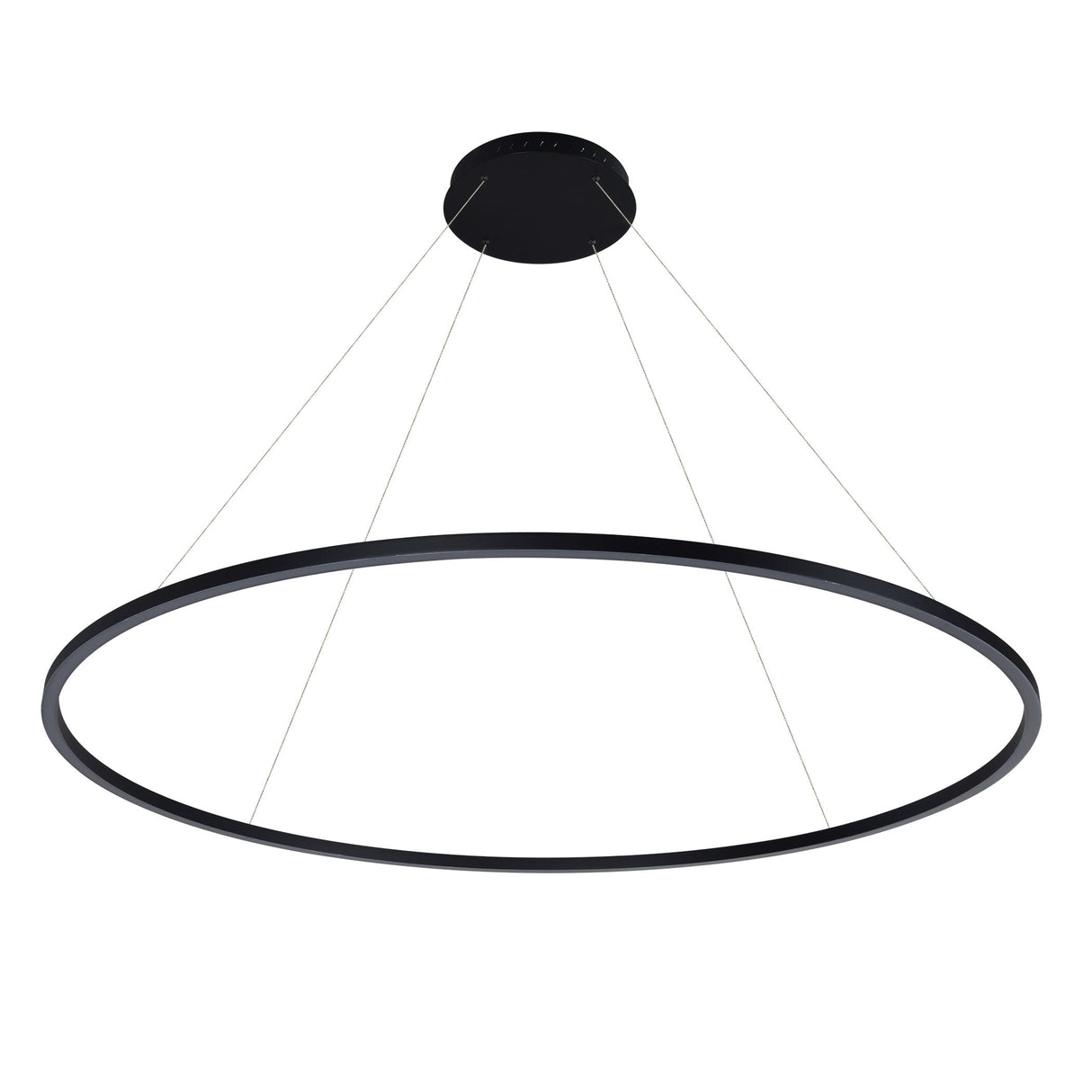 VONN Tania VMC34960BL 60" Integrated LED ETL Certified Chandelier, Height Adjustable Pendant in Black