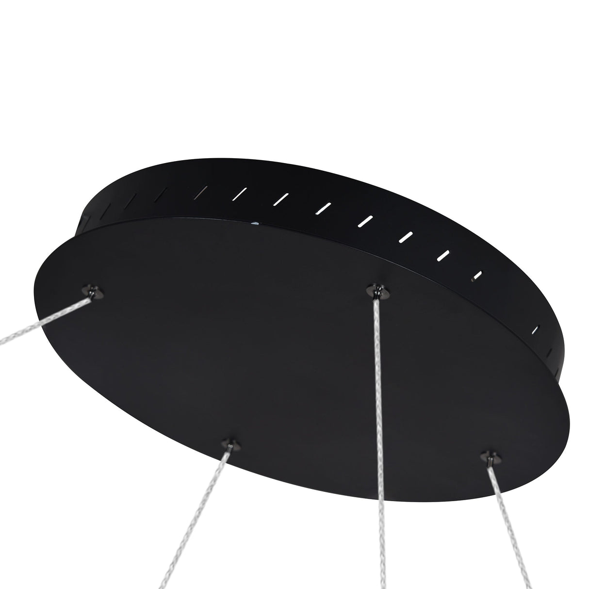 VONN Tania VMC34972BL 72" Integrated LED ETL Certified Chandelier, Height Adjustable Pendant in Black