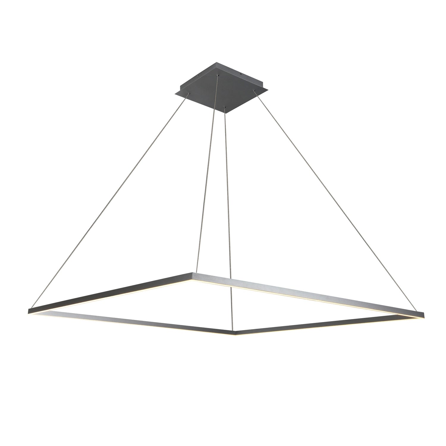 VONN Atria VMC35512AL 51" ETL Certified Integrated LED Chandelier Height Adjustable Pendant in Silver