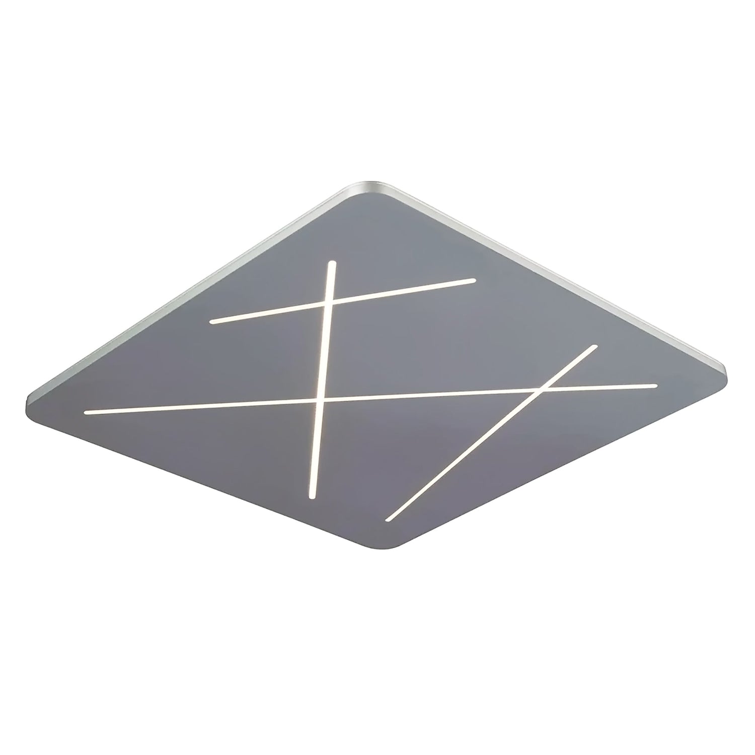 VONN Tureis VMCF41200AL 18" Integrated LED ETL Certified Ceiling Light Square Flush Mount in Silver