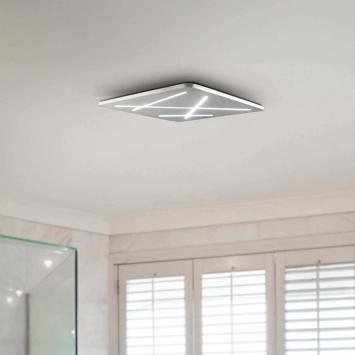 VONN Tureis VMCF41200AL 18" Integrated LED ETL Certified Ceiling Light Square Flush Mount in Silver
