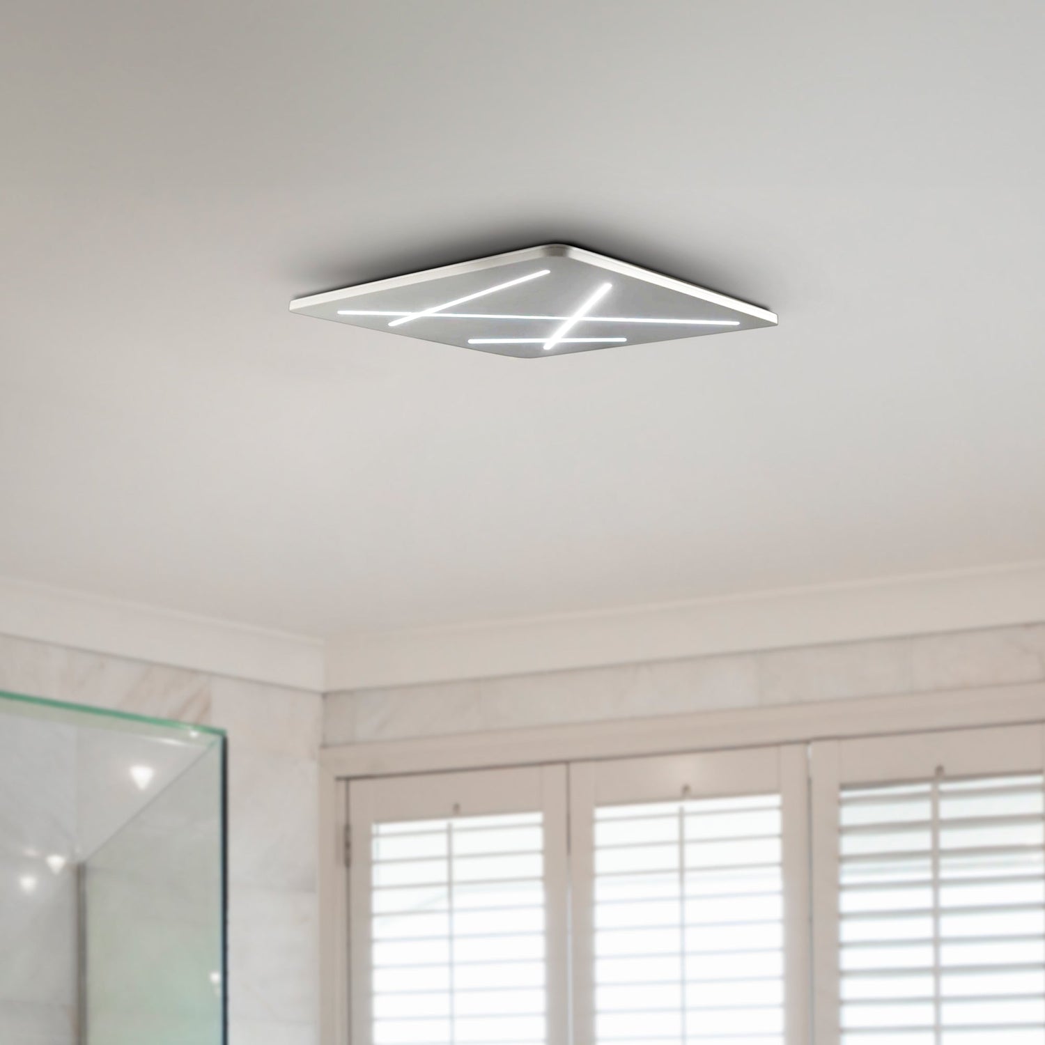 VONN Tureis VMCF41200AL 18" Integrated LED ETL Certified Ceiling Light Square Flush Mount in Silver