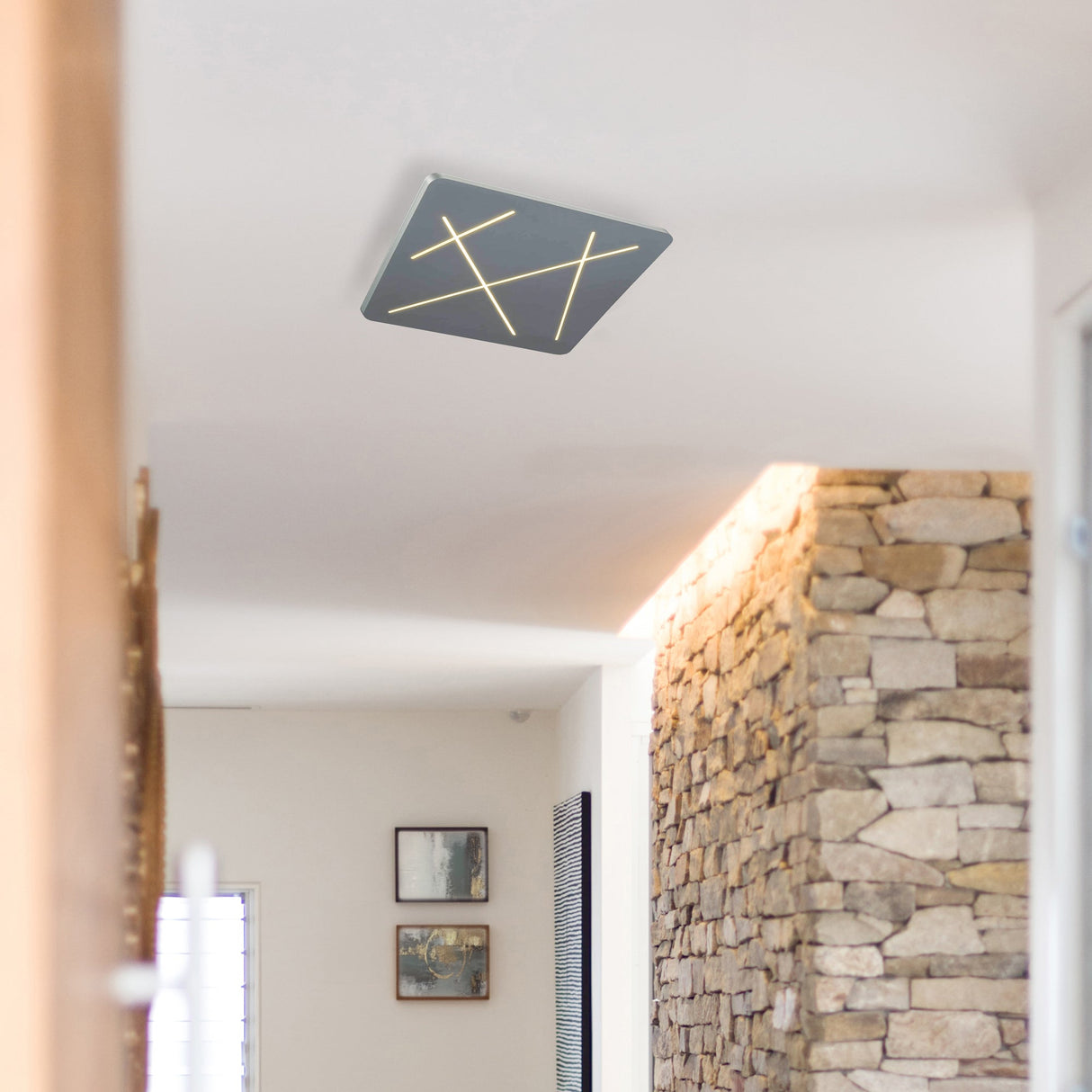 VONN Tureis VMCF41200AL 18" Integrated LED ETL Certified Ceiling Light Square Flush Mount in Silver