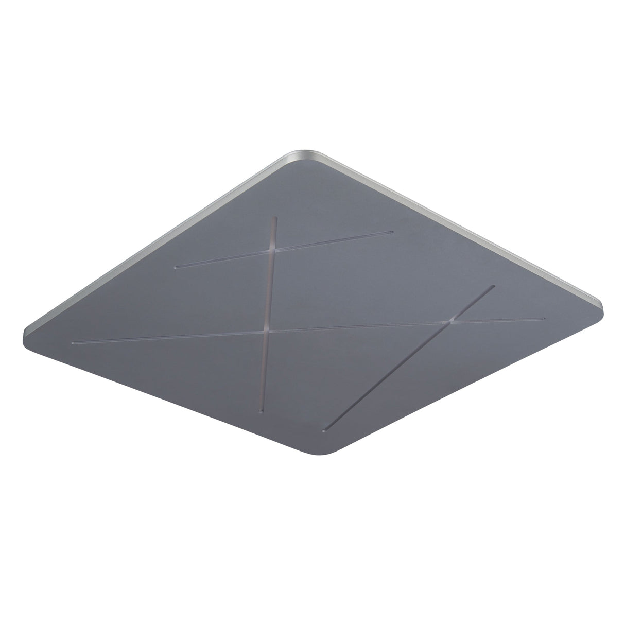 VONN Tureis VMCF41200AL 18" Integrated LED ETL Certified Ceiling Light Square Flush Mount in Silver