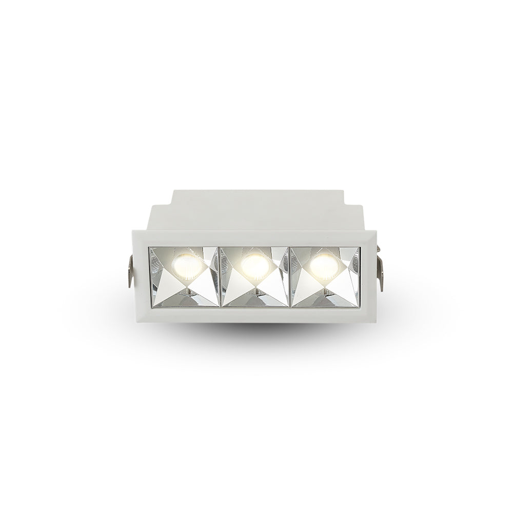 VONN RUBIK VMDL000603A009WH 4.25" 3 LIGHT LED RECESSED DOWNLIGHT W/TRIM ETL CERTIFIED, COMMERCIAL GRADE, White