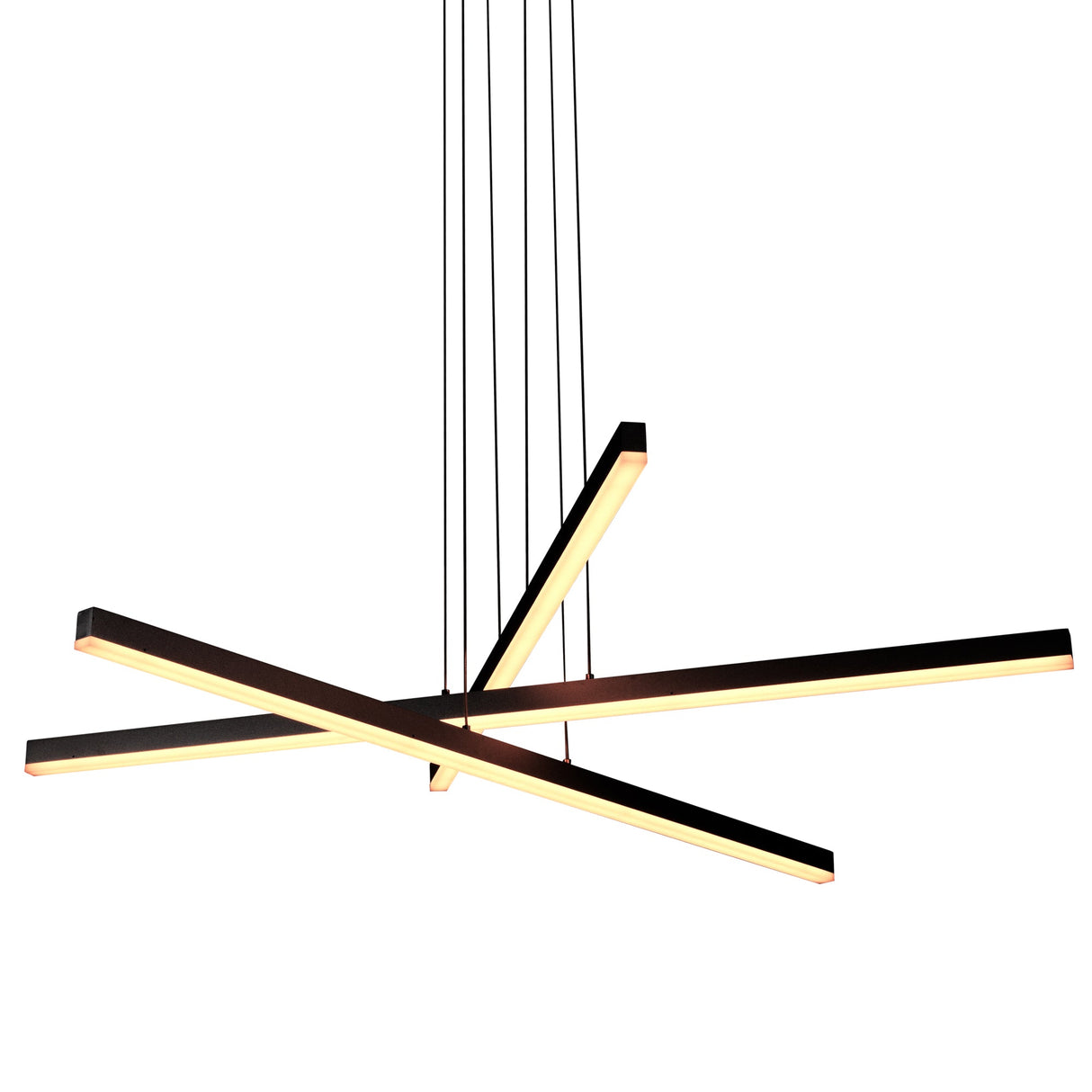 VONN Sirius VMP25030BL 40" ETL Certified Integrated LED Pendant, Height Adjustable Chandelier in Black
