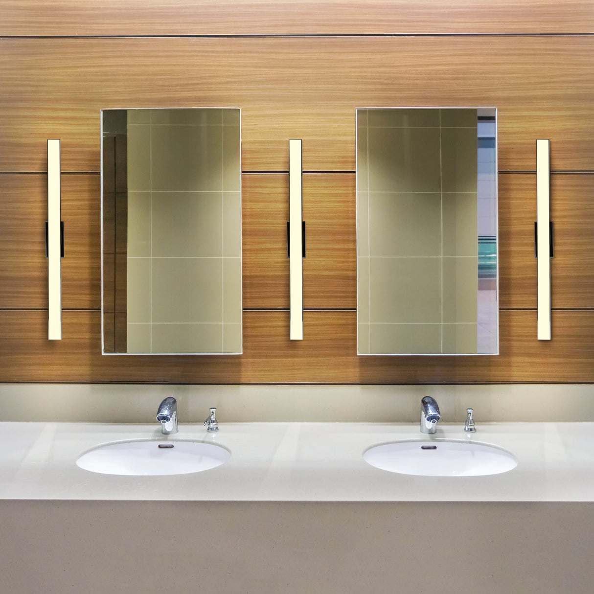 VONN Procyon VMW11024CH 24" Integrated AC LED ADA Compliant ETL Certified Bathroom Wall Fixture in Chrome