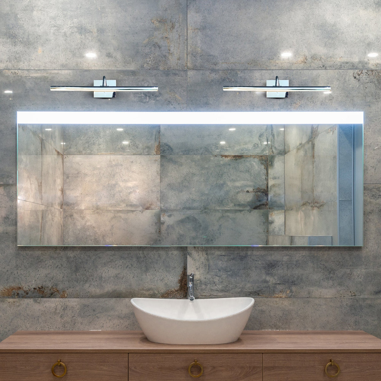 VONN Procyon VMW11900CH 24" Integrated LED ETL Certified Bathroom Wall Lighting Fixture, Chrome