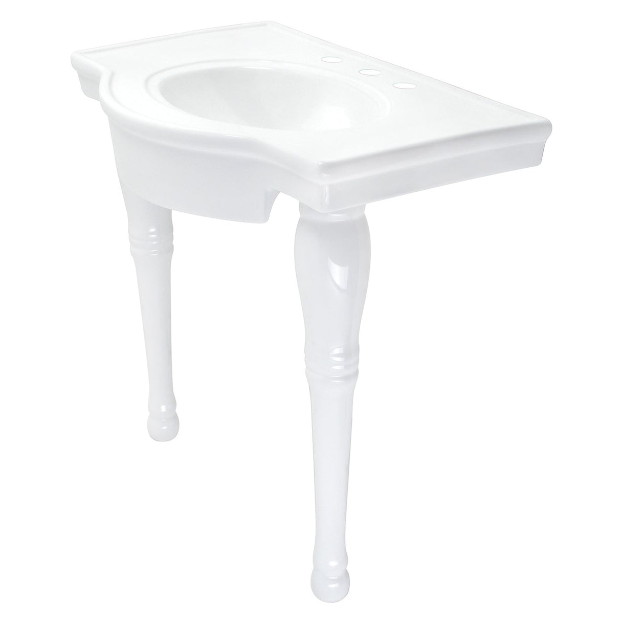Templeton VPB1318 Ceramic Console Sink, White