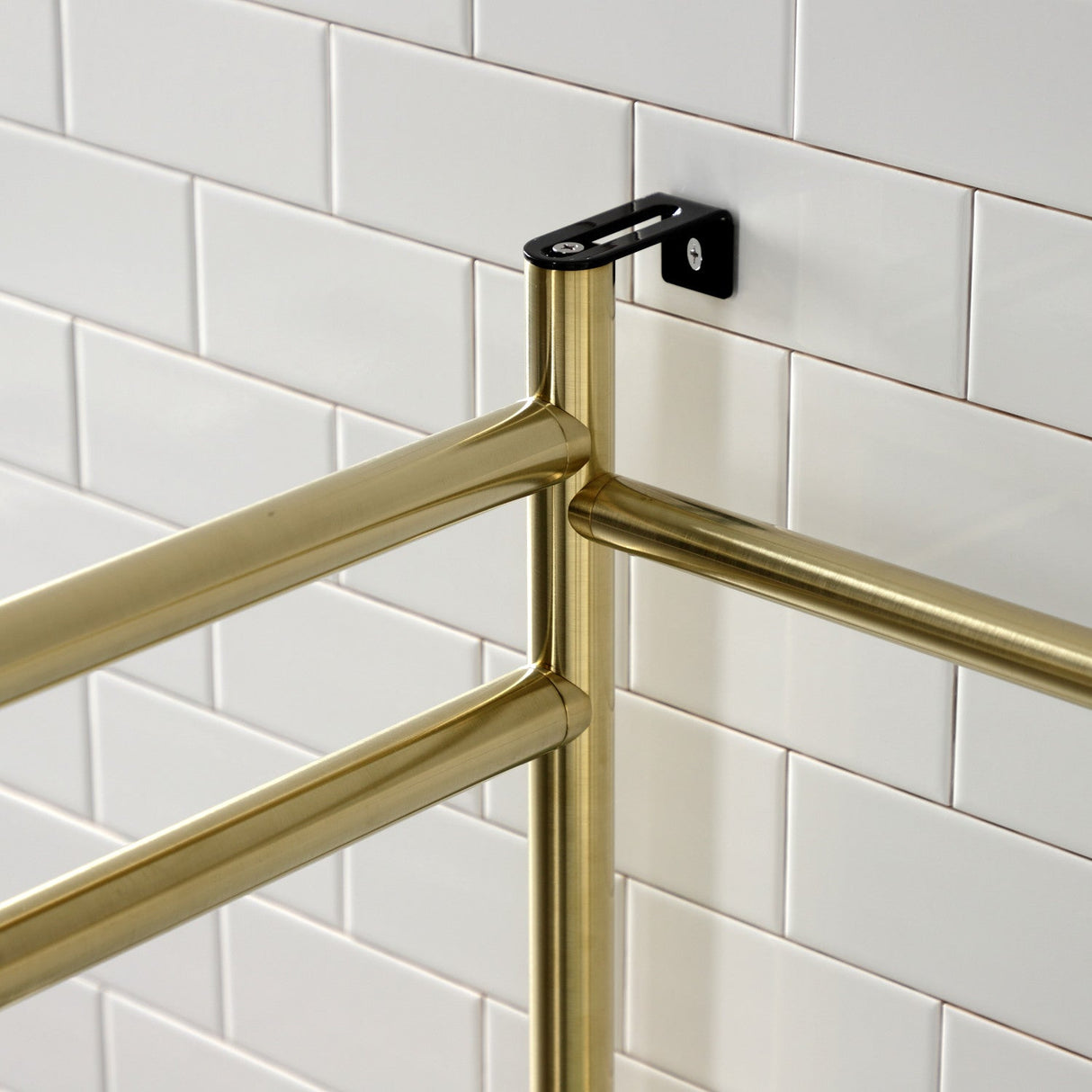 Fauceture VPB2216307 Console Sink Base with Glass Shelf, Frosted Glass/Brushed Brass