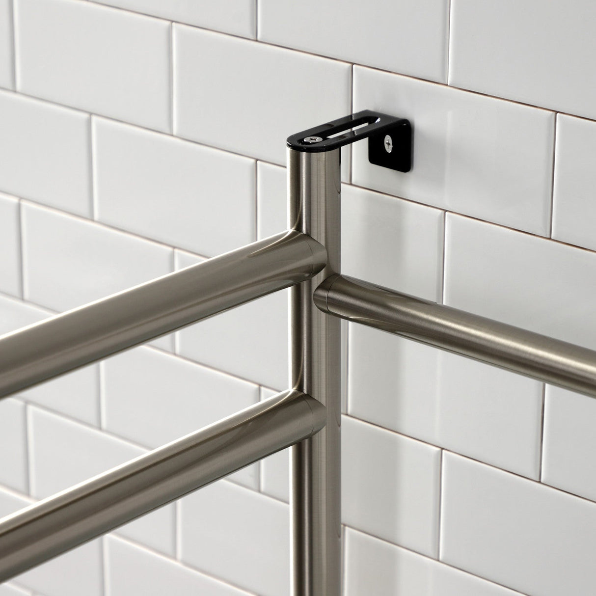 Fauceture VPB2216308 Console Sink Base with Glass Shelf, Frosted Glass/Brushed Nickel