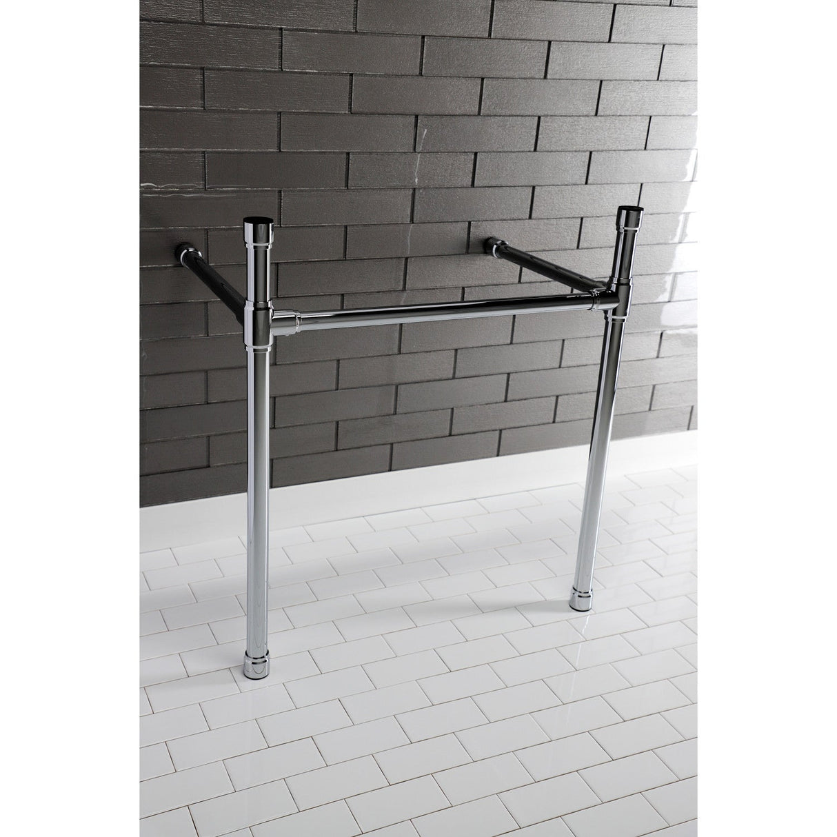 Dreyfuss VPB2818331 Stainless Steel Console Sink Legs, Polished Chrome