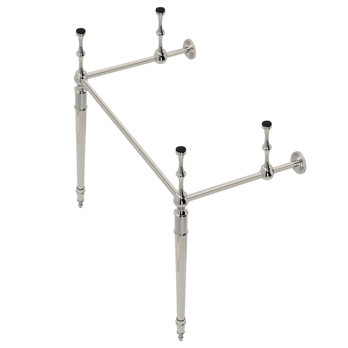 Edwardian VPB33286 Brass Console Sink Legs, Polished Nickel