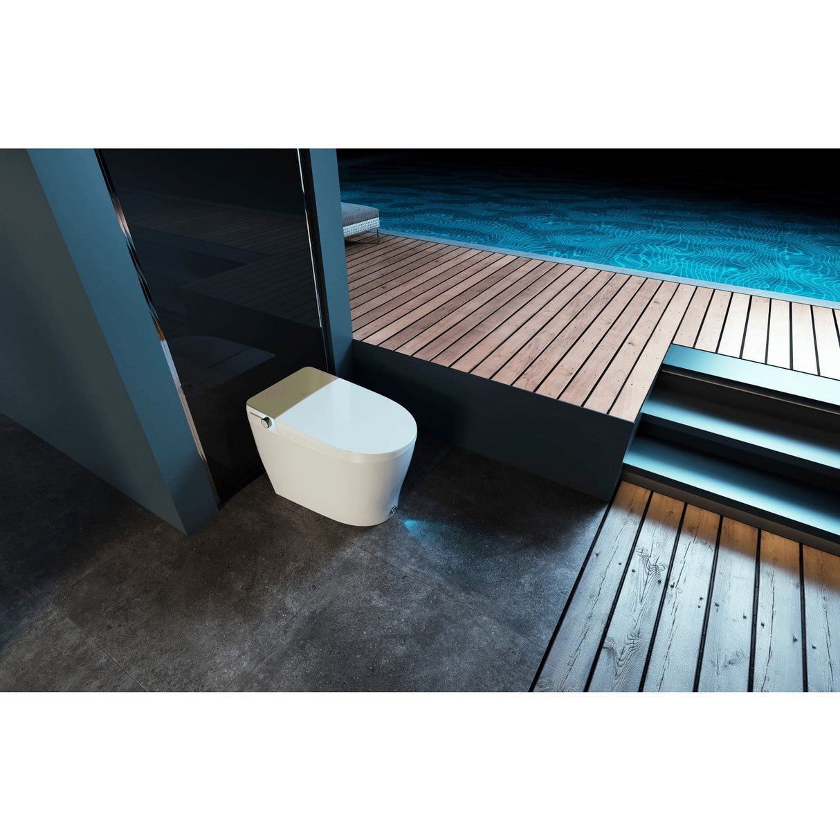 Kingston Sona VSC39917 - Edison Smart Toilet, White/Brushed Brass