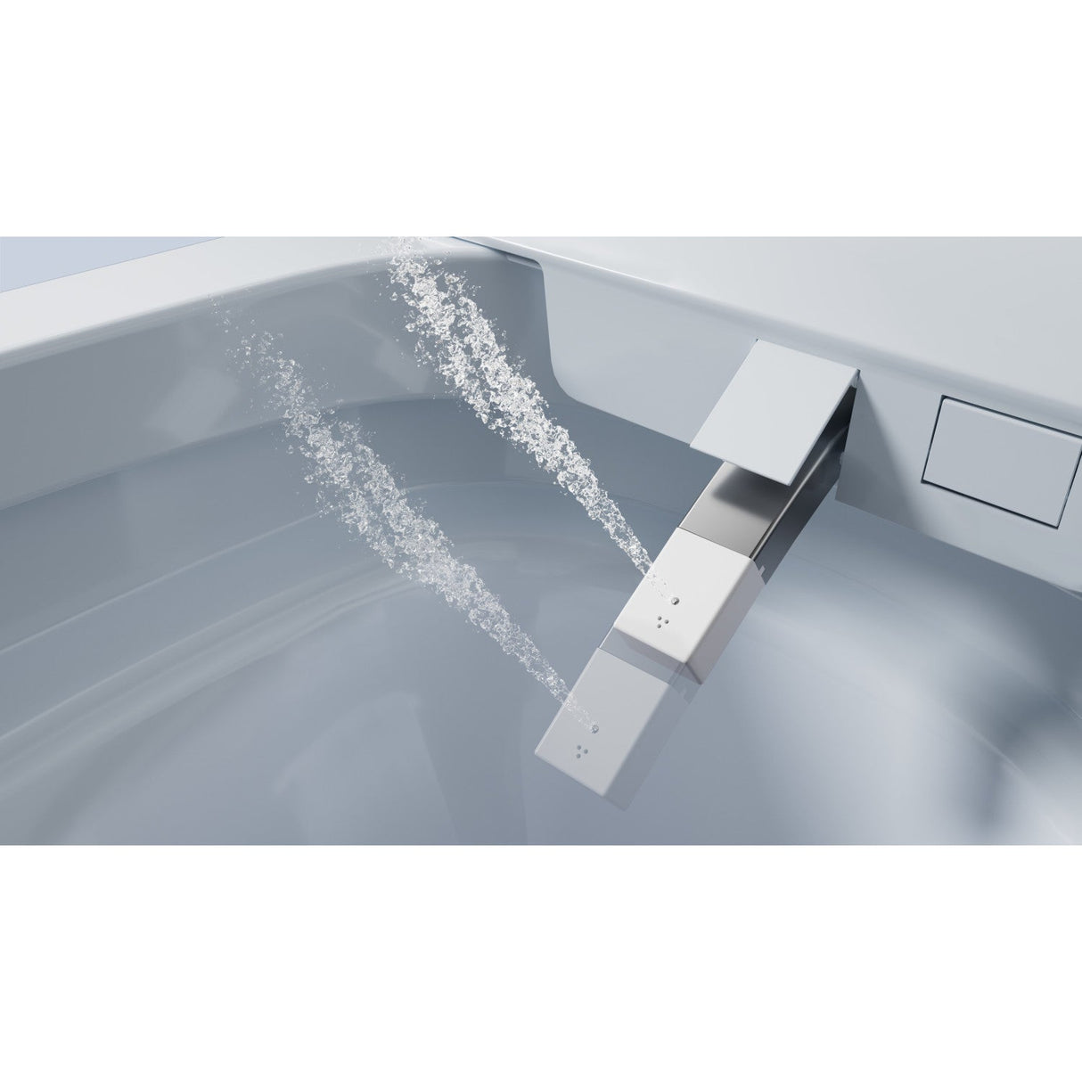 Kingston Sona VSC39918 - Edison Smart Toilet, White/Brushed Nickel
