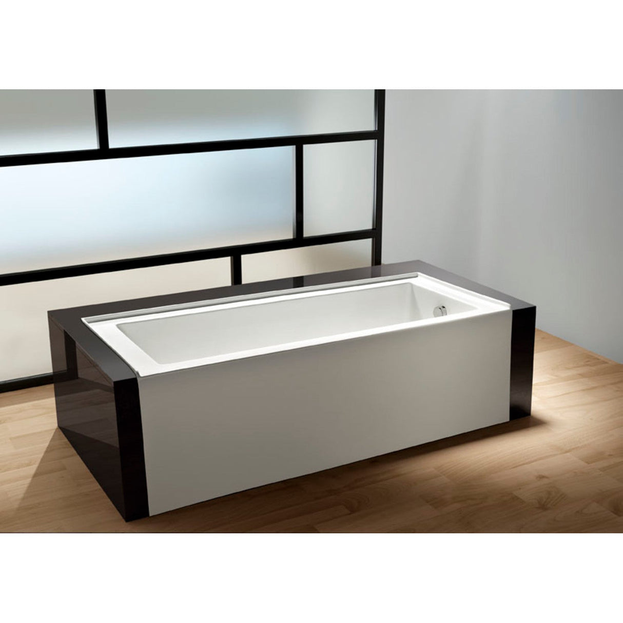 Aqua Eden VTDE603122R 60-Inch Acrylic 3-Wall Alcove Tub with Right Hand Drain Hole, White