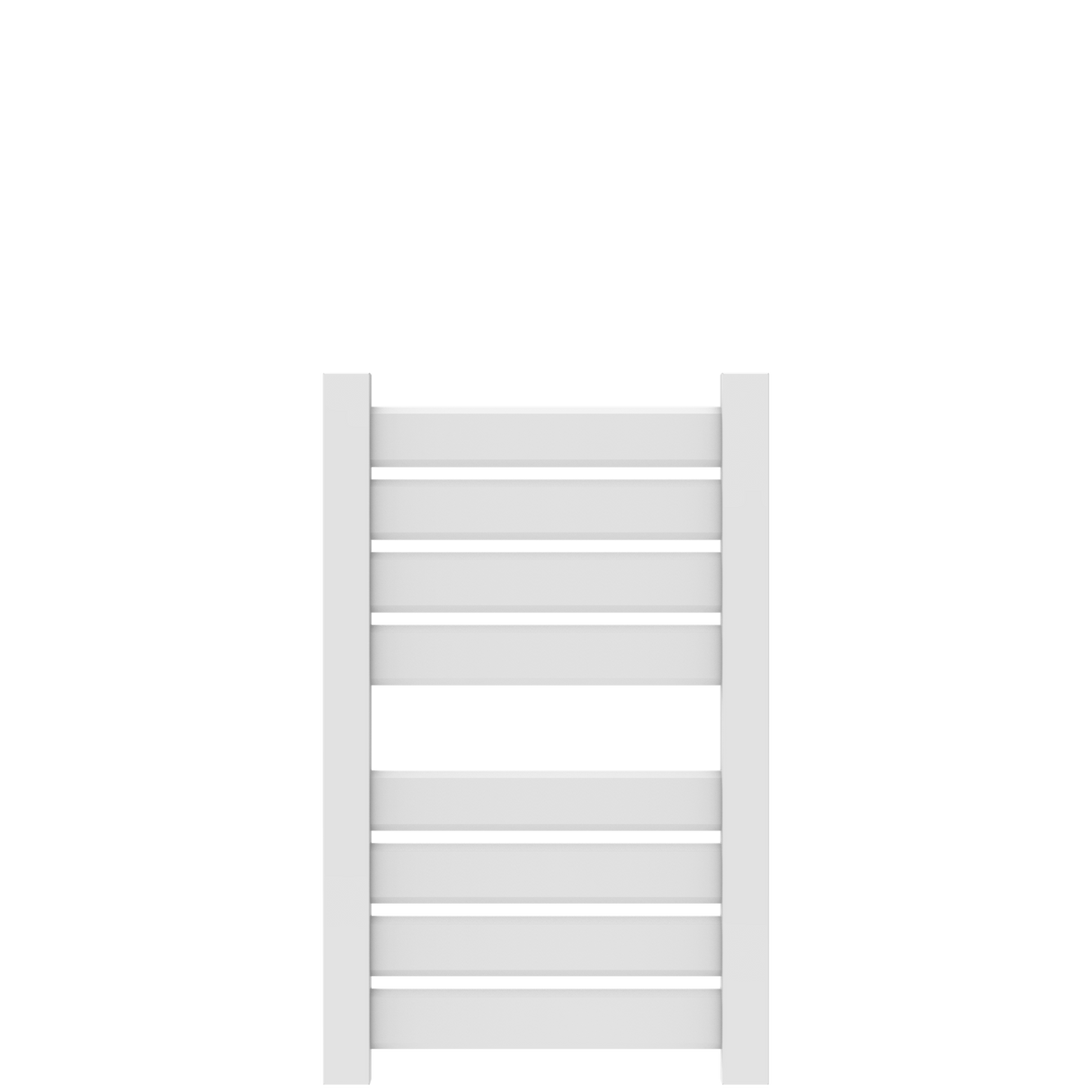 Amba Products V2337W Vega 8-Panel Hardwired Towel Warmer - 3.625 x 23.375 x 39.25 in. - White Finish