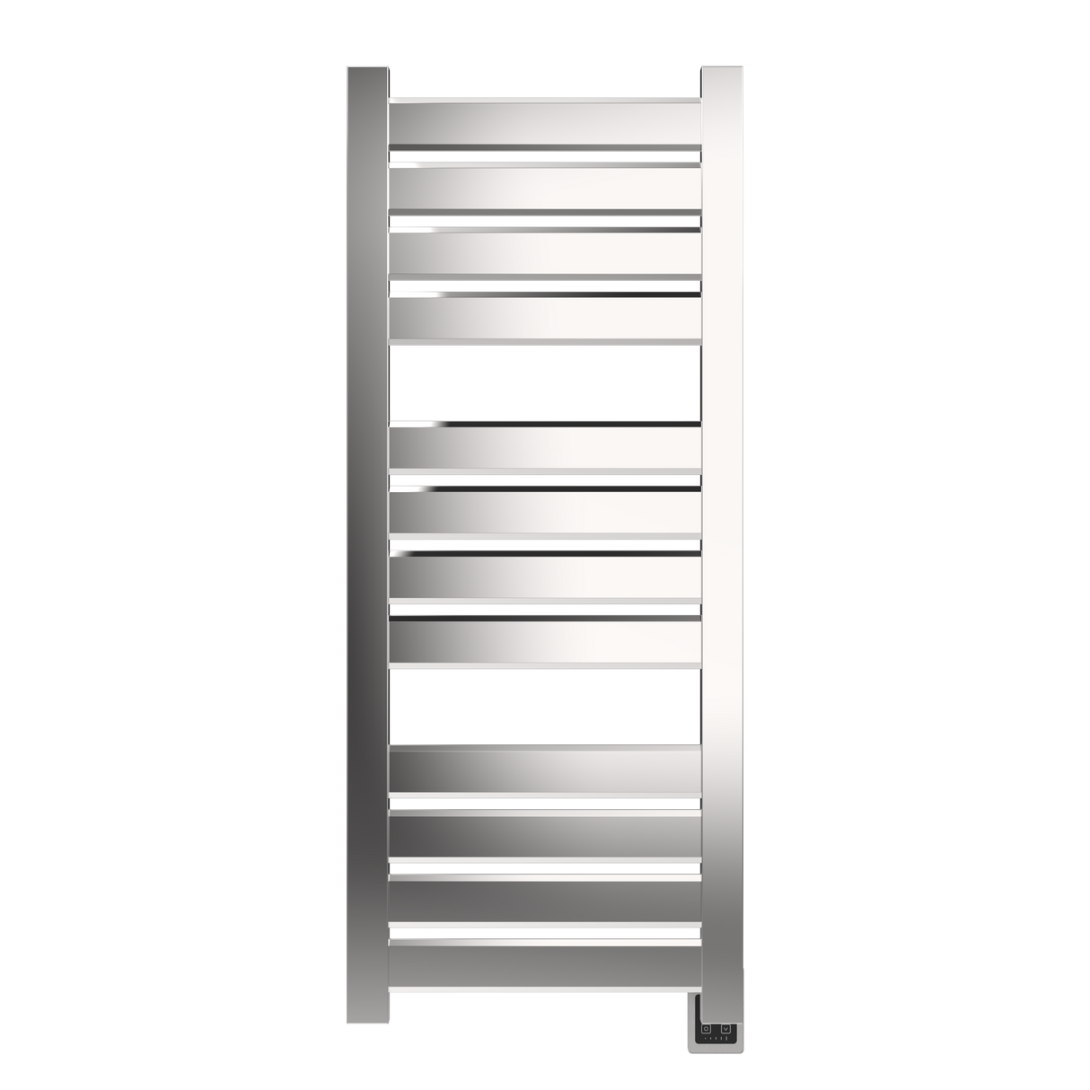 Amba Products V2356P Vega 12-Panel Hardwired Towel Warmer - 3.625 x 23.375 x 58 in. - Polished Finish