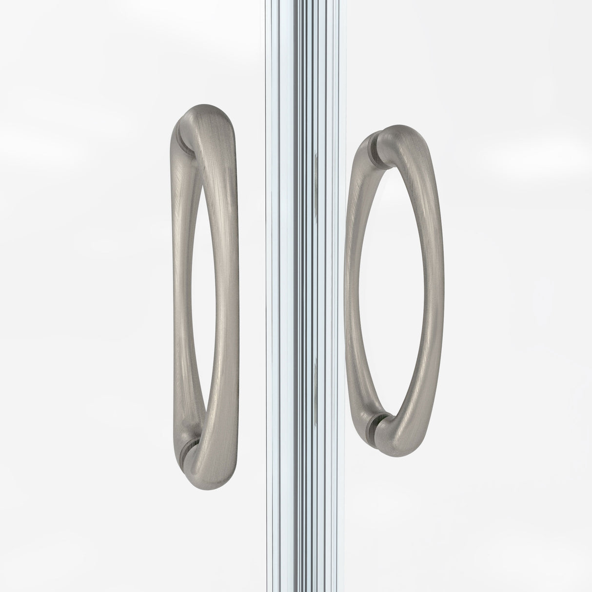 DreamLine Visions 56-60 in. W x 60 in. H Sliding Tub Door and White Wall Kit in Brushed Nickel