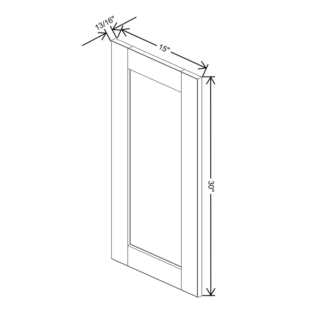 Dove " Wide × " High Wall Cabinet - J&K Cabinetry