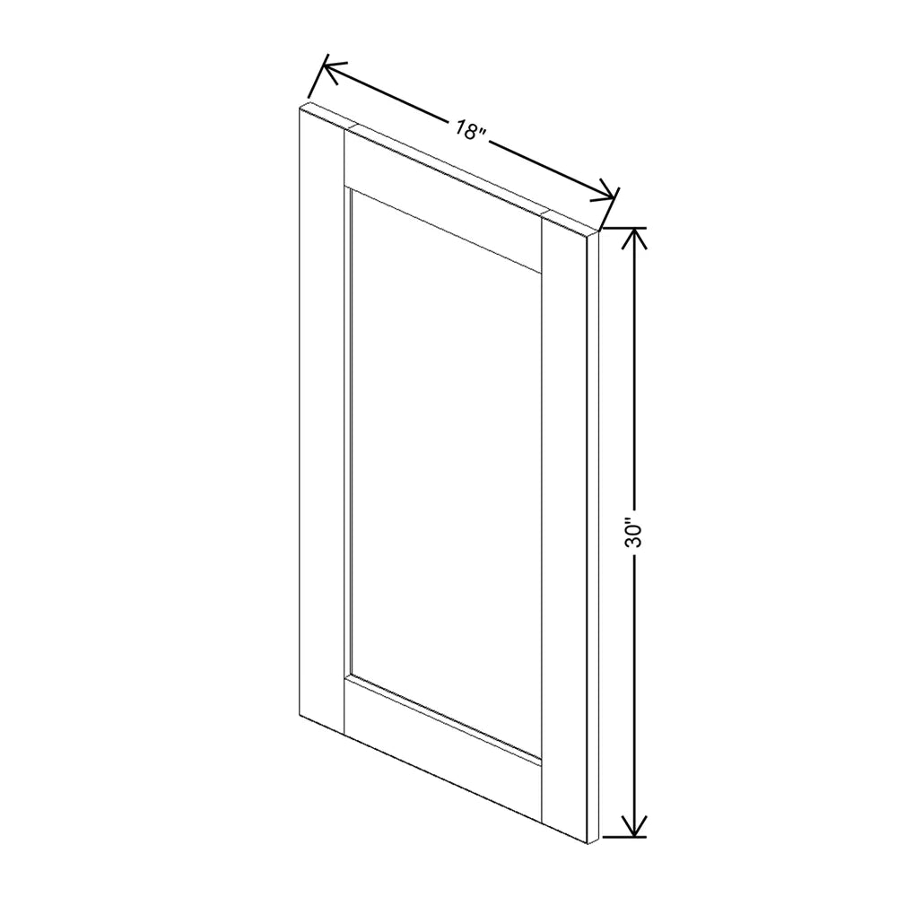 Dove " Wide × " High Wall Cabinet - J&K Cabinetry