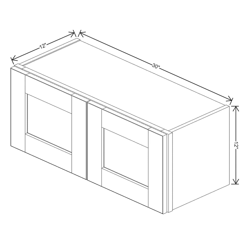 Mahogany " Wide × " High Wall Cabinet - J&K Cabinetry