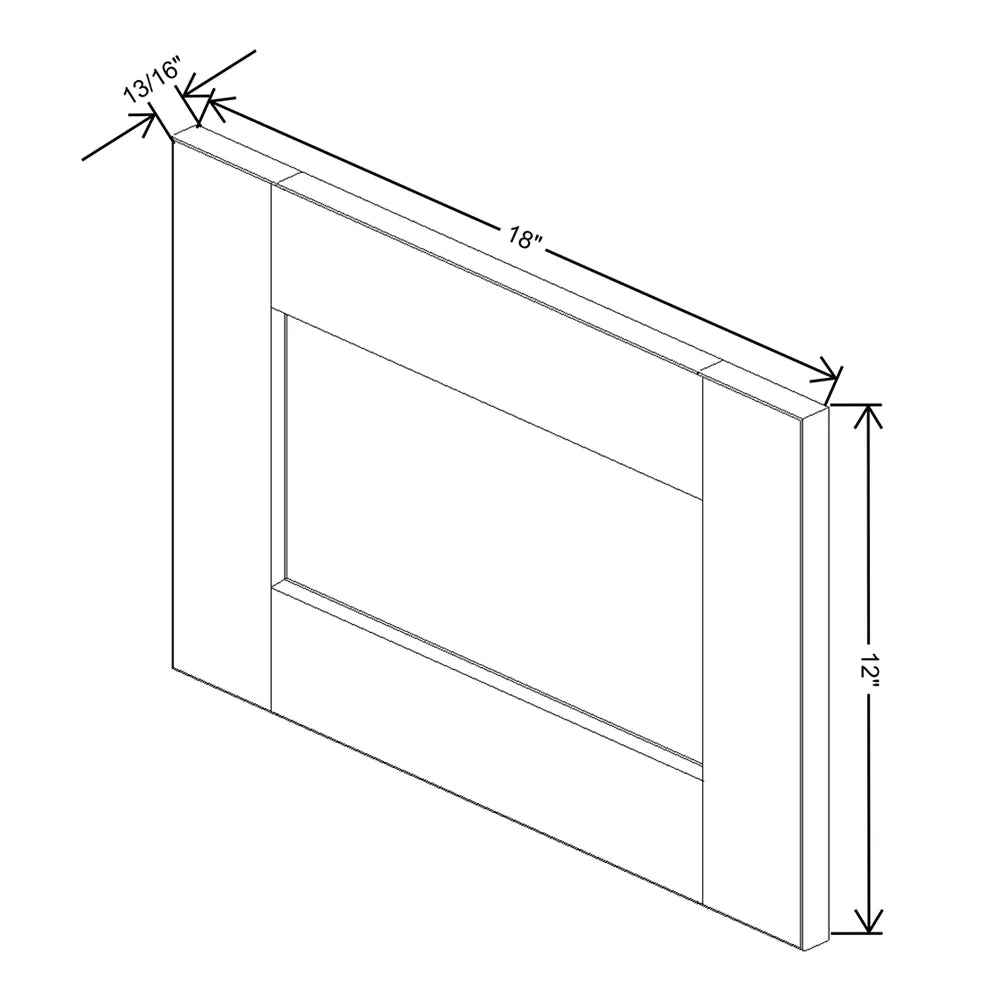 Crème Glazed " Wide × " High Wall Cabinet - J&K Cabinetry