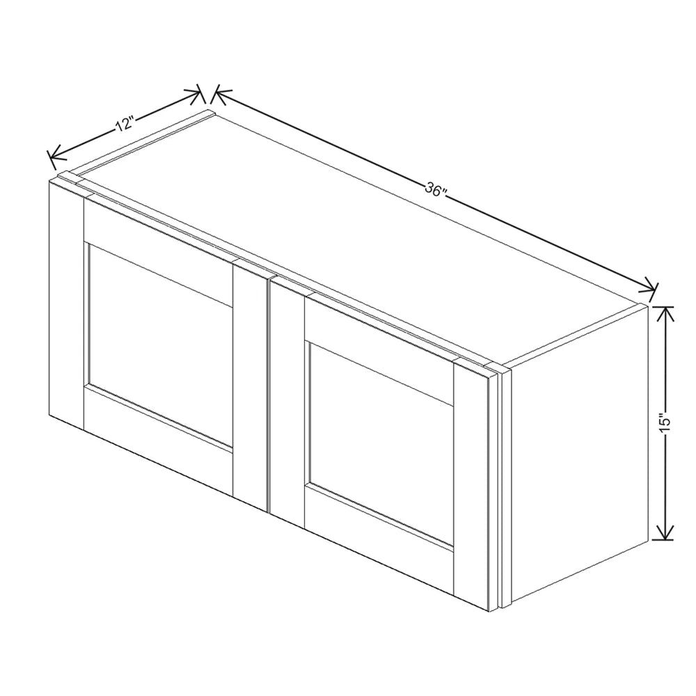 Dove " Wide × " High Wall Cabinet - J&K Cabinetry