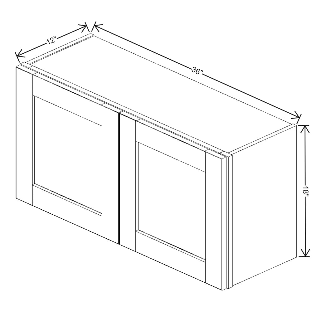 Sage " Wide × " High Wall Cabinet - J&K Cabinetry