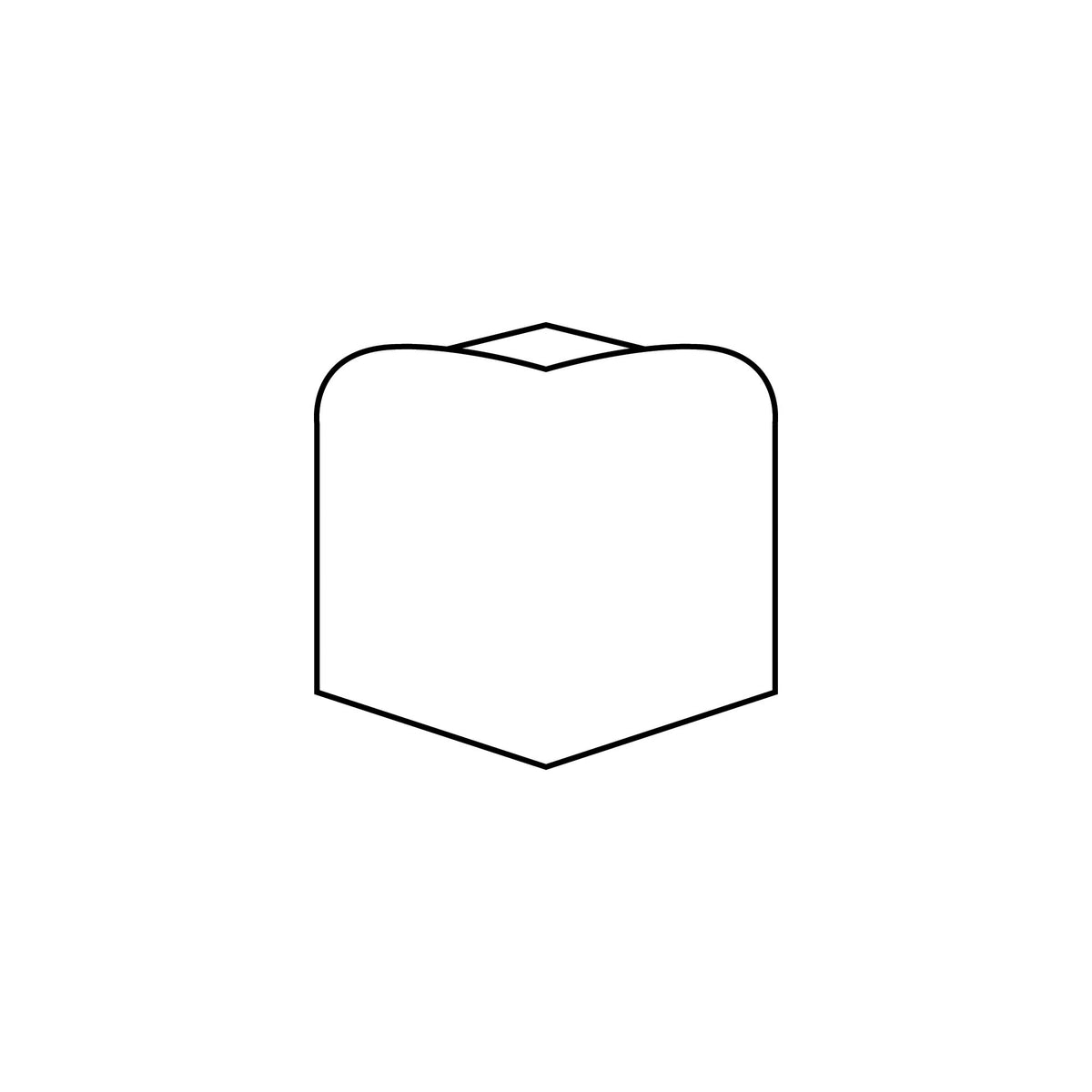 Daltile ColorMatch Matte Sea Breeze WAC8262 Sink Rail Outside Corner Matte Wall Tile Trim