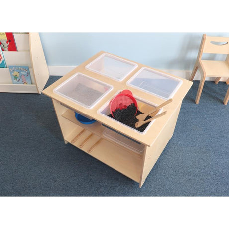 Whitney Brothers Mobile Sensory Table With Trays and Lids - WB1775