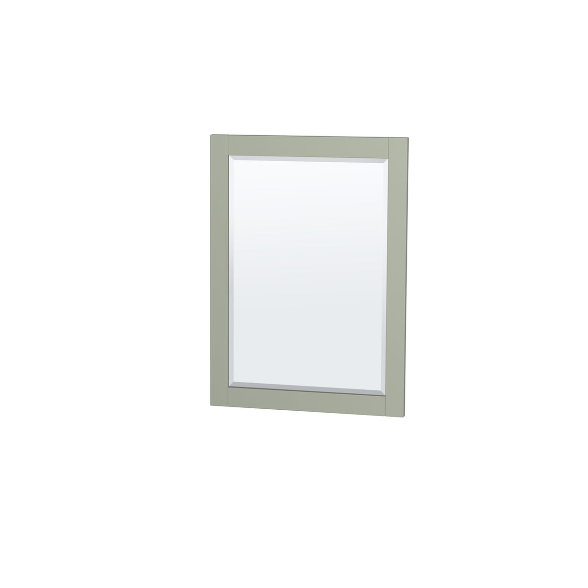 Sheffield 36 inch Single Bathroom Vanity in Light Green White Cultured Marble Countertop Undermount Square Sink Brushed Nickel Trim 24 inch Mirror