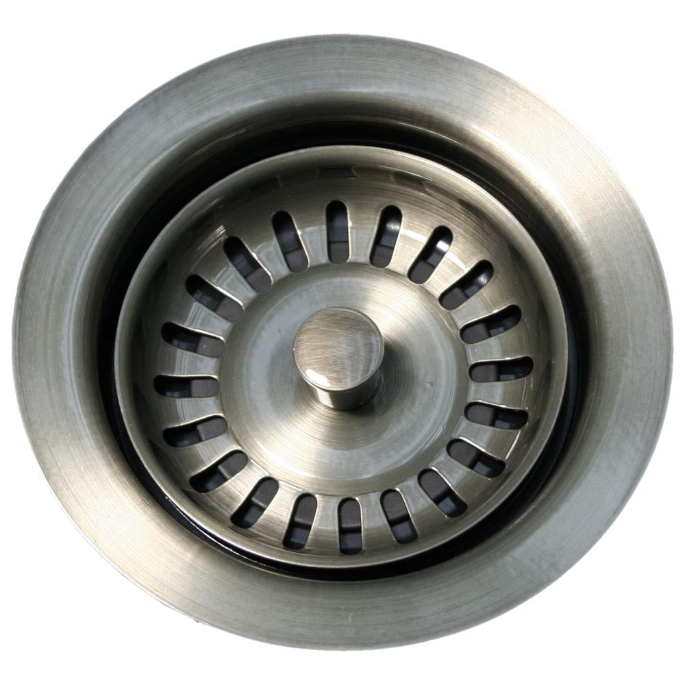 3 1/2" Waste Disposer Trim with Matching Basket Strainer for Deep Fireclay Sinks
