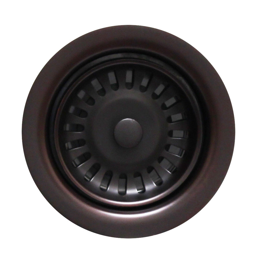 3 1/2" Waste Disposer Trim with Matching Basket Strainer for Deep Fireclay Sinks