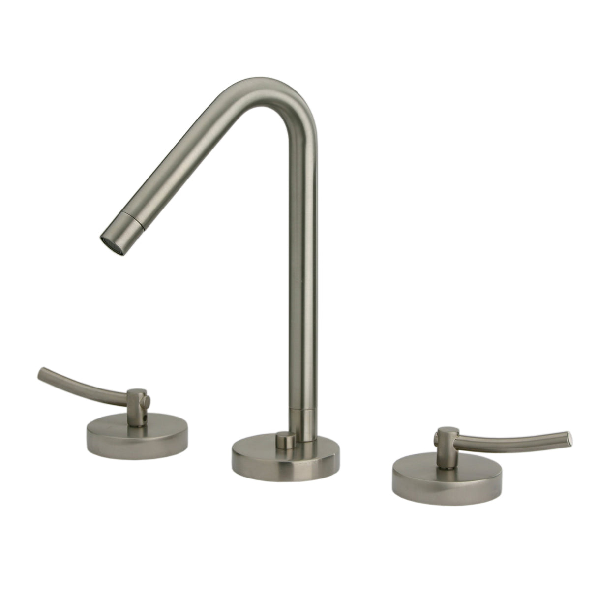 Metrohaus Lavatory Widespread Faucet with 45-Degree Swivel Spout, Pop-up Waste and Lever Handles