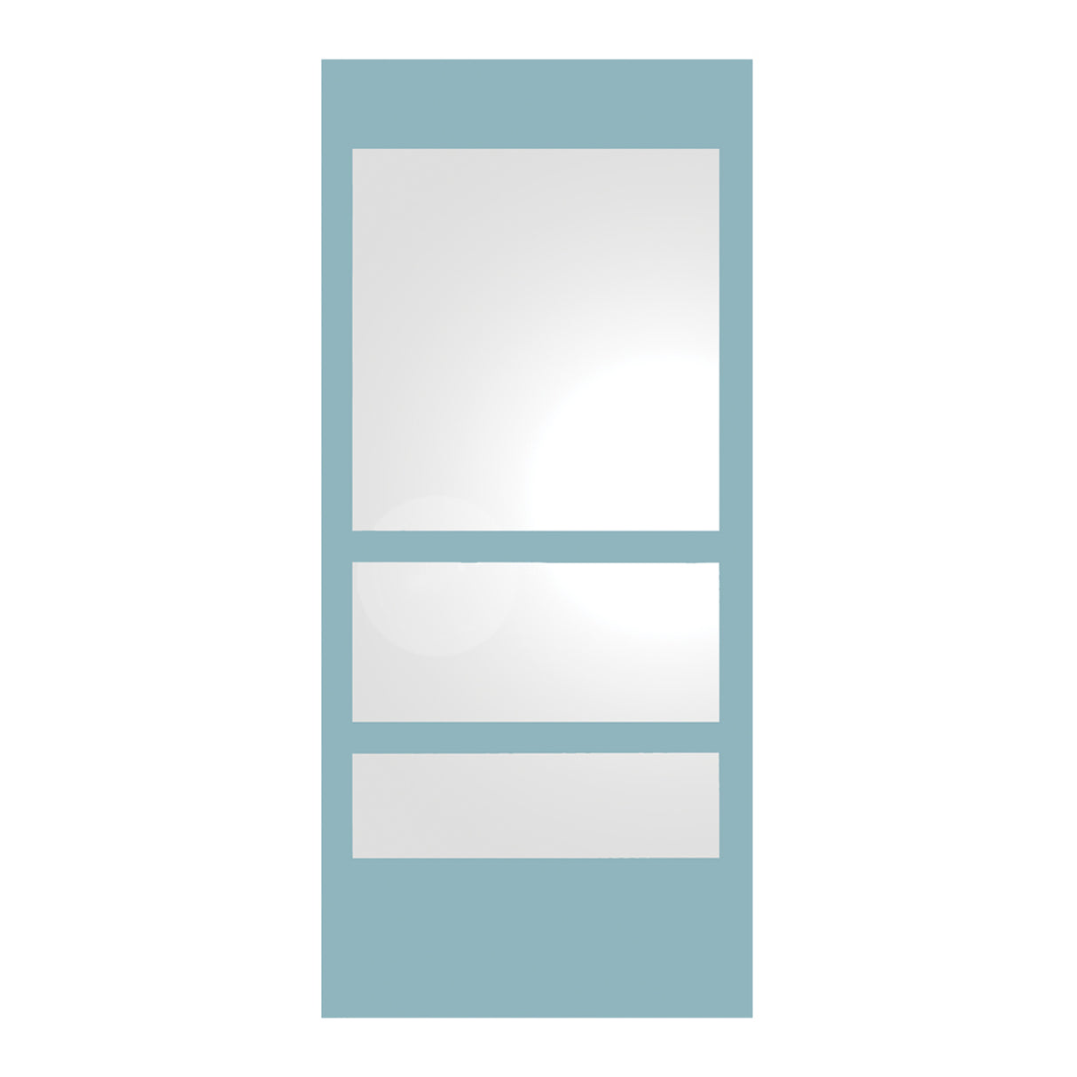 New Generation Rectangular Ecoloom Mirror with Laminated Colored Glass Border
