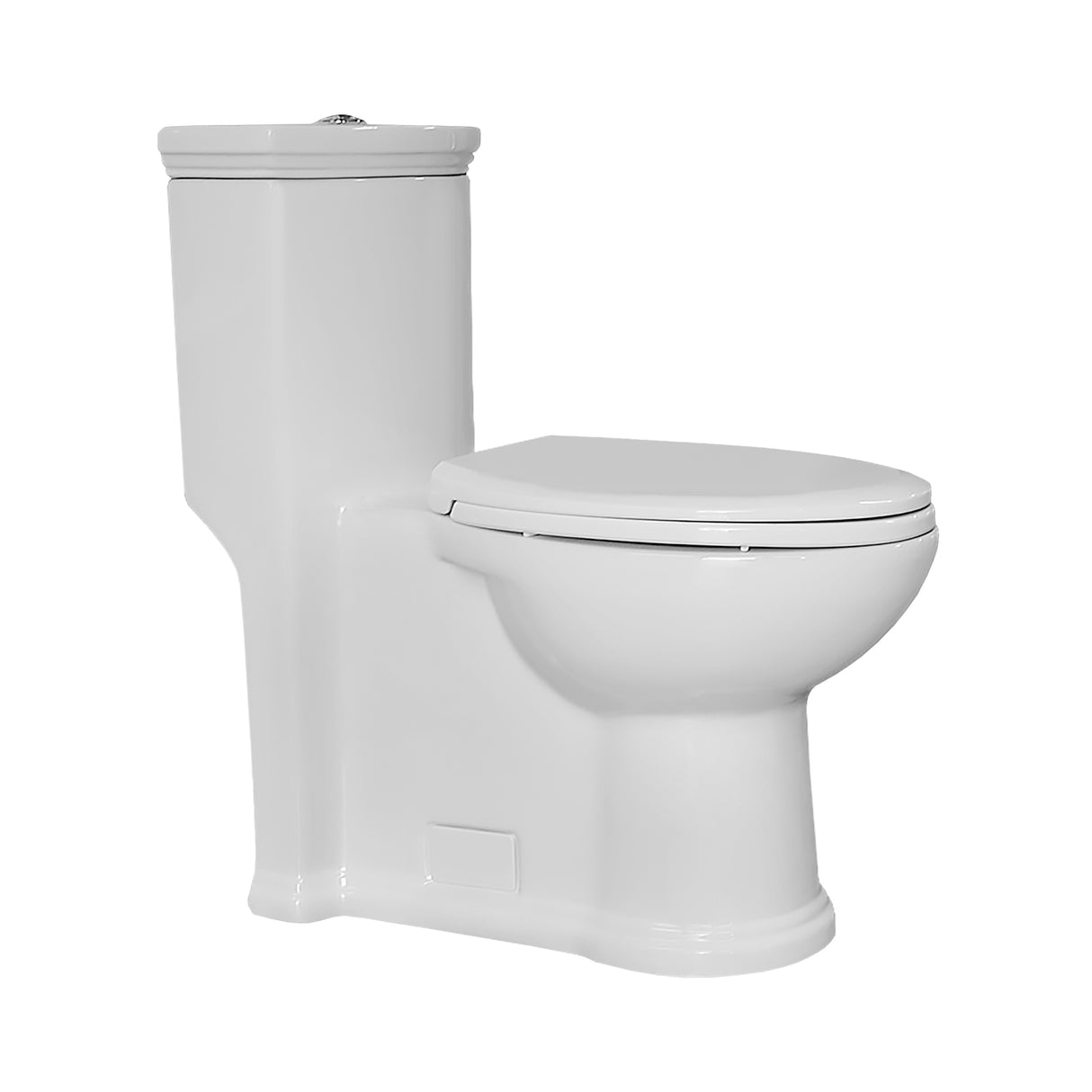 Magic Flush Eco-Friendly One Piece Toilet with a Siphonic Action Dual Flush System, Elongated Bowl, 1.3/0.9 GPF and WaterSense Certified
