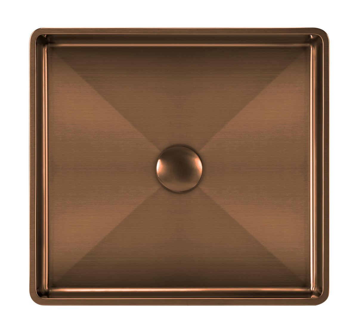 Noah Plus 10 gauge frame, Squared Semi-recessed Basin Set with center drain