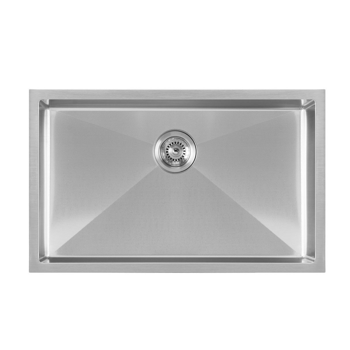 Noah Plus 16 gauge Single Bowl Linen Textured Dual-Mount Sink Set