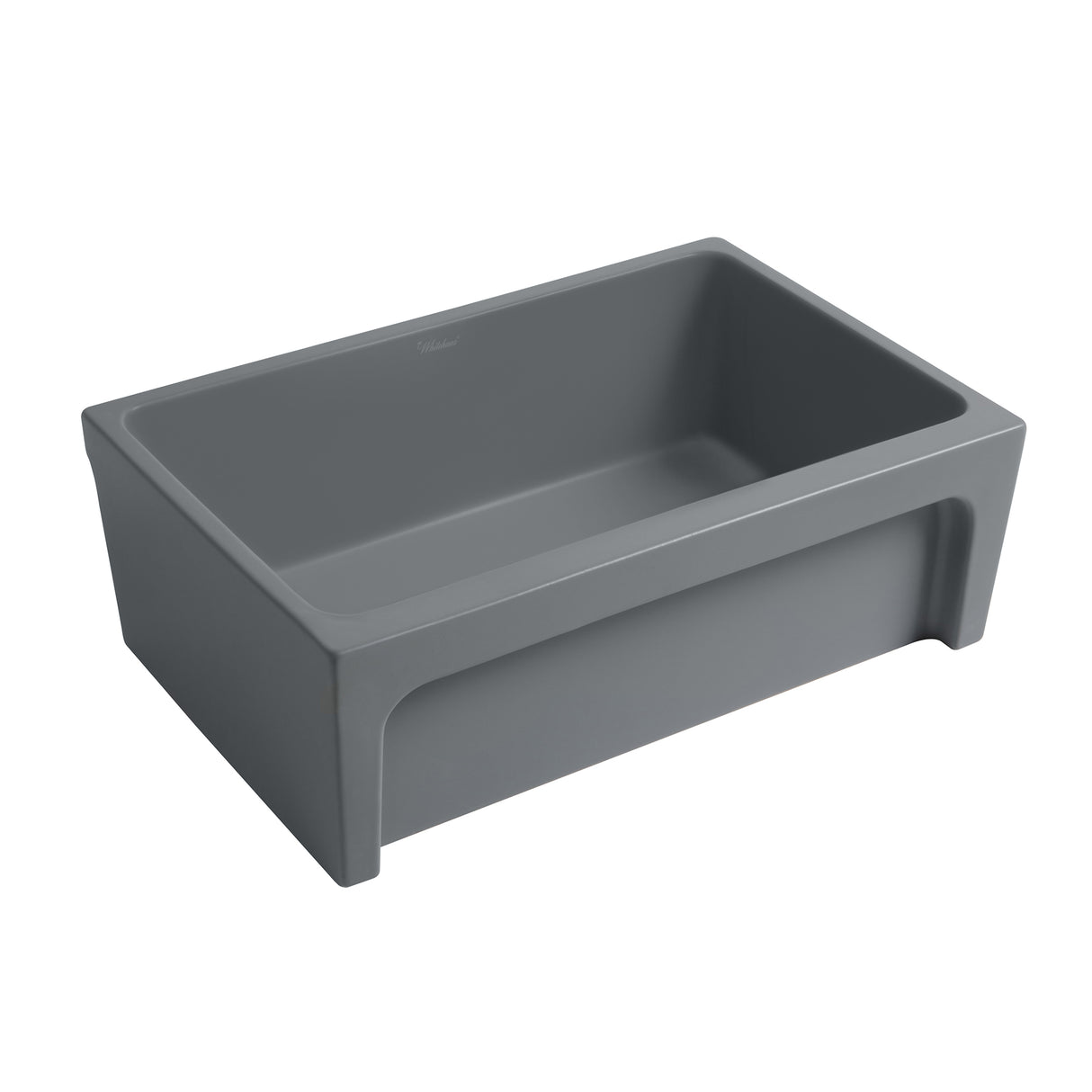 Glencove 30" Reversible Matte Kitchen Fireclay Sink with Elegant Beveled Front Apron on one side and a Decorative 2" Lip Plain on Opposite Side