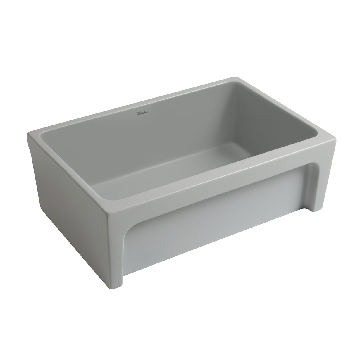Glencove 30" Reversible Matte Kitchen Fireclay Sink with Elegant Beveled Front Apron on one side and a Decorative 2" Lip Plain on Opposite Side