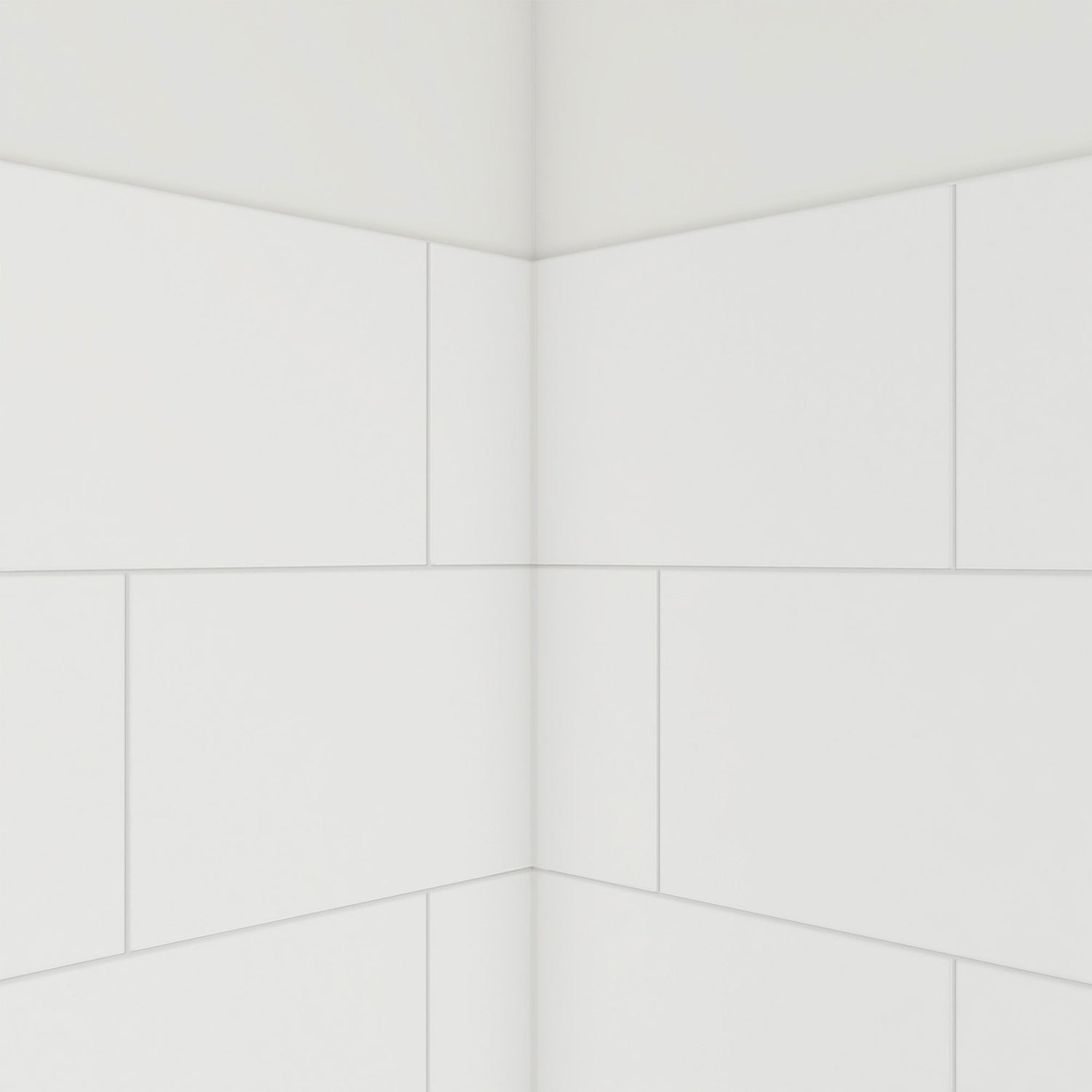 DreamLine DreamStone 36 in. D x 62 in. W x 84 in. H Shower Wall Kit in White Traditional Subway Pattern