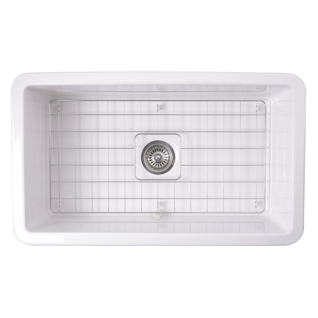 Nantucket Sinks 32-Inch Undermount Fireclay Kitchen Sink Wellfleet-3218W