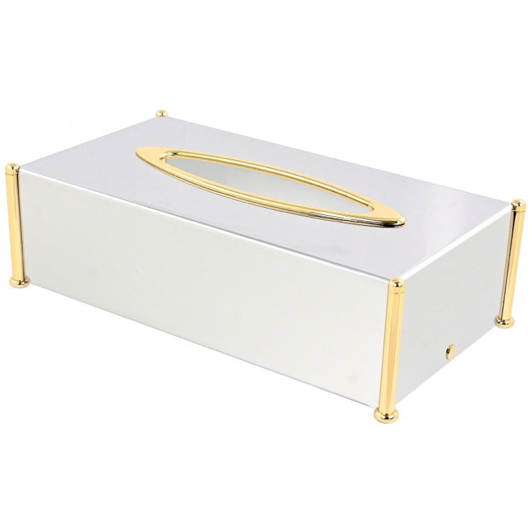 Rectangle Brass Tissue Box Cover