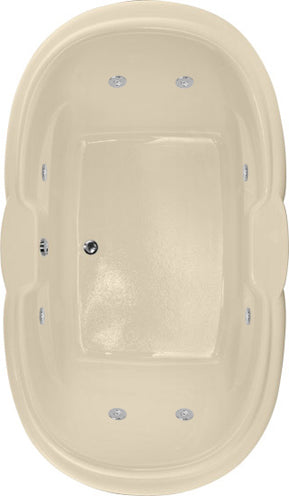 Hydro Systems YVE7242AWP-BON YVETTE 7242 AC W/WHIRLPOOL SYSTEM-BONE