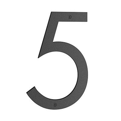 Smedbo Nordic House Number 5 in Matte Black