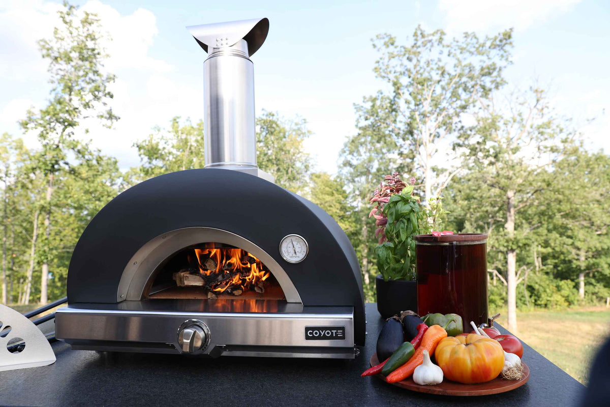 Coyote C1PZ30HRNG 30" Hybrid Multi-Fuel Outdoor Pizza Oven, Natural Gas, Red - image 3